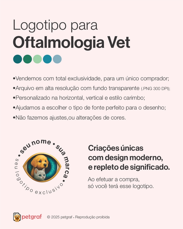 Logotipo para oftalmologia veterinária