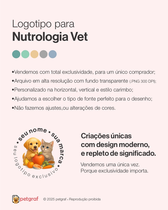 Logotipo para nutrologia veterinária