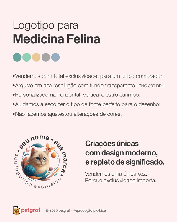 Logotipo para medicina felina