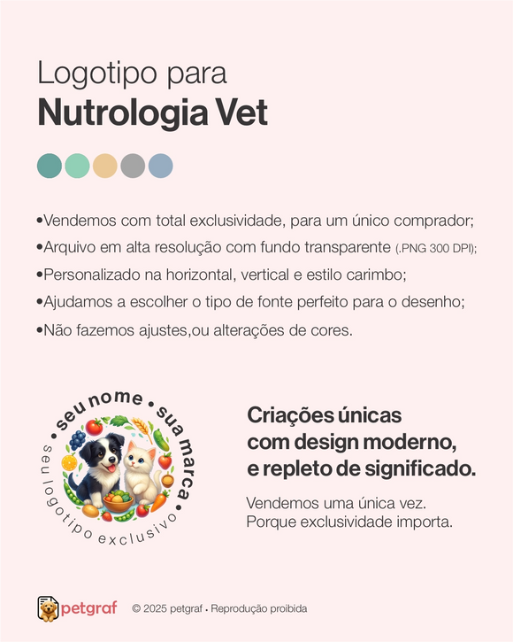 Logotipo para nutrologia veterinária