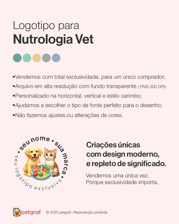 Logotipo para nutrologia veterinária