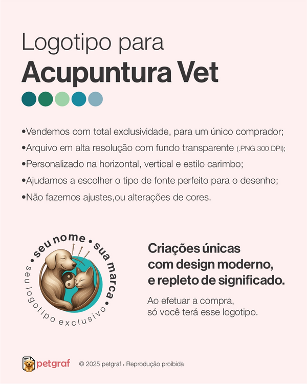 Logotipo para acupuntura veterinária