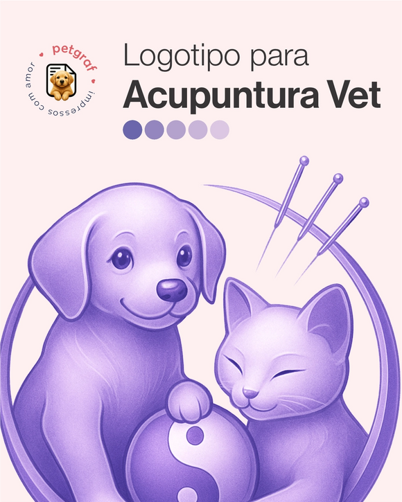 Logotipo para acupuntura veterinária