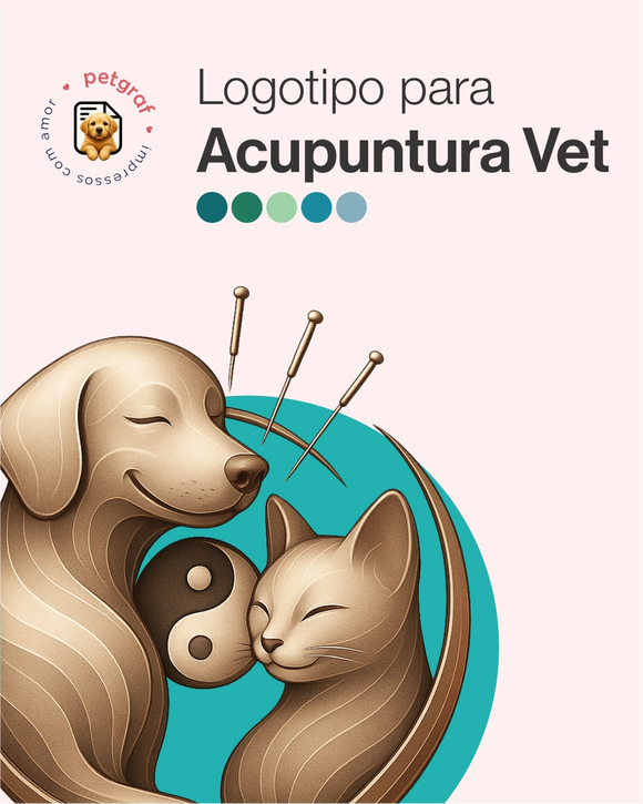 Logotipo para acupuntura veterinária