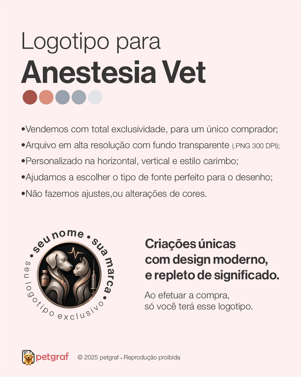 Logotipo para anestesia veterinária