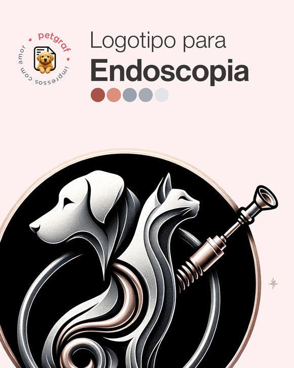 Logotipo para endoscopia veterinária
