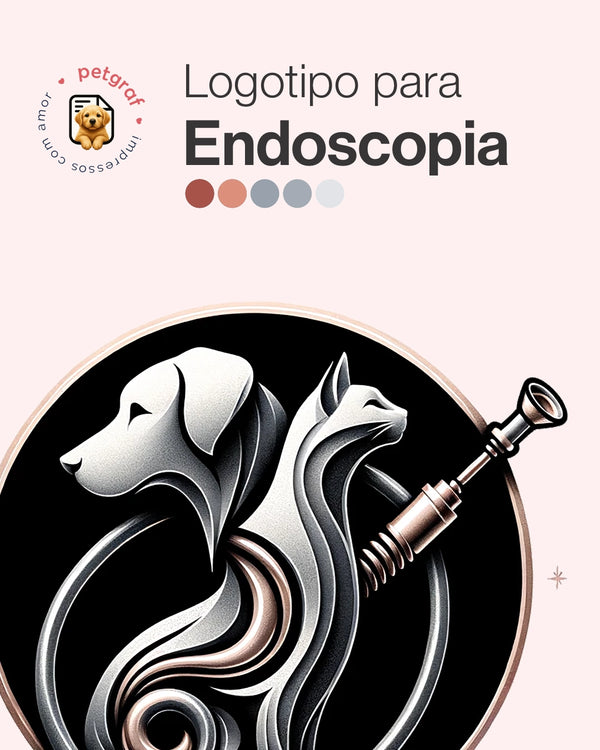 Logotipo para endoscopia veterinária