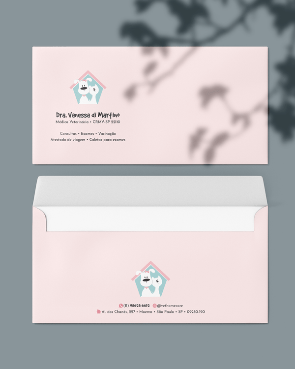 Envelope ofício personalizado veterinario