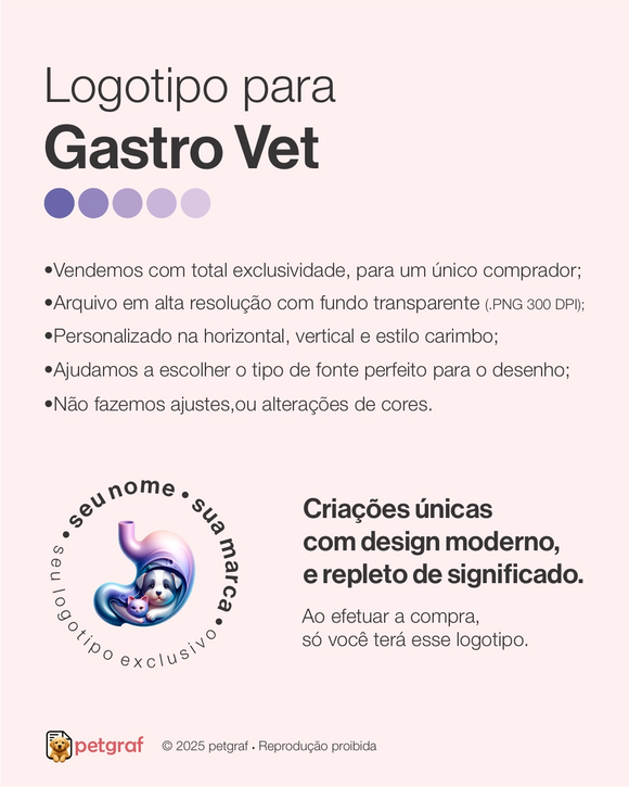 Logotipo para gastroenterologia veterinária