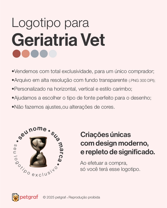 Logotipo de geriatria veterinária