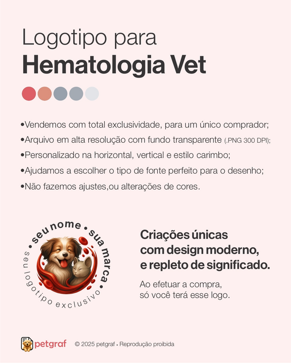 Logotipo para hematologia veterinária