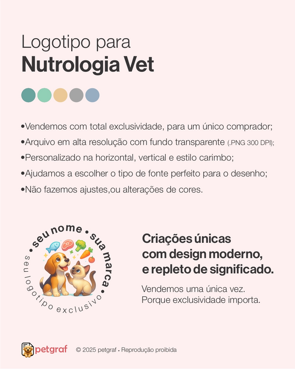 Logotipo para nutrologia veterinária
