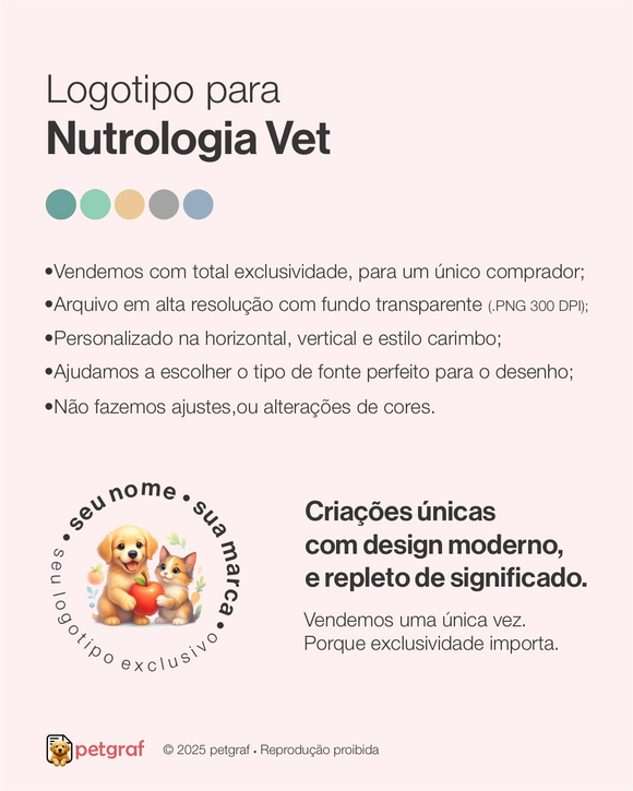 Logotipo para nutrologia veterinária