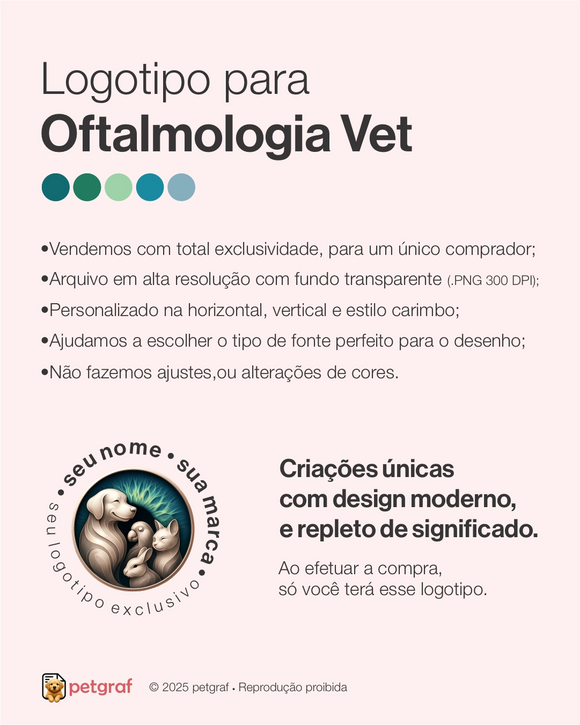 Logotipo para oftalmologia veterinária