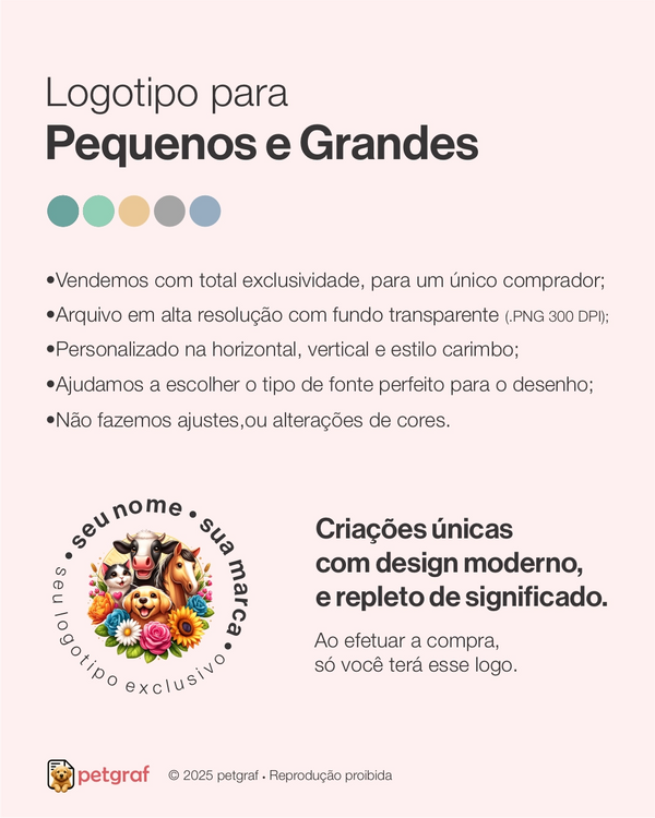 Logotipo para pequenos e grandes animais