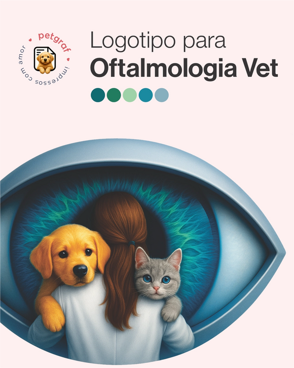 Logotipo de oftalmologia veterinária