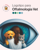 Logotipo de oftalmologia veterinária