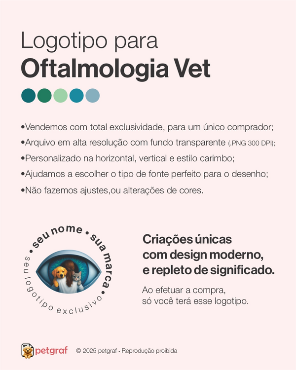 Logotipo de oftalmologia veterinária