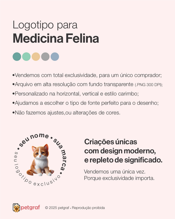 Logotipo para medicina felina