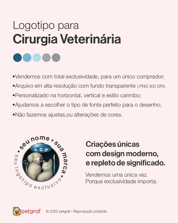 Logotipo de cirurgia veterinária