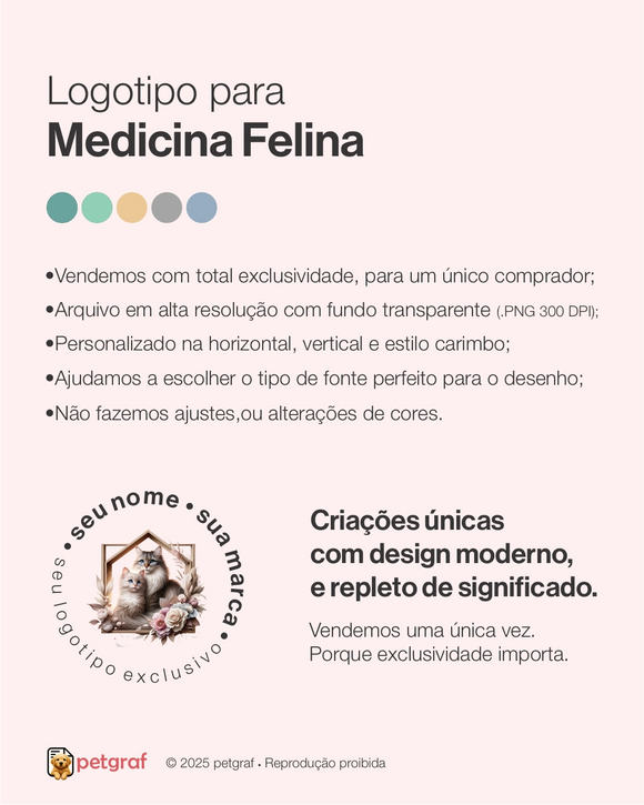 Logotipo para medicina felina