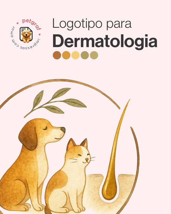 Logotipo para dermatologia veterinária