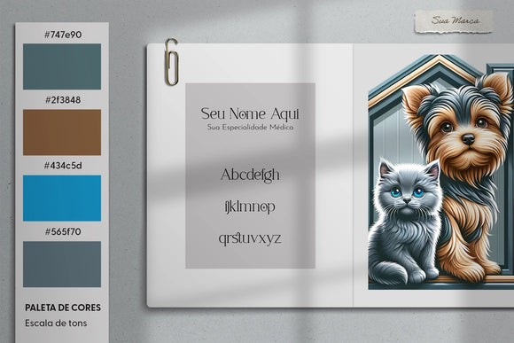 Logotipo para atendimento veterinário em domicílio