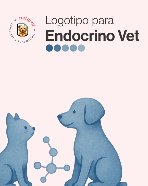 Logotipo para endocrinologia veterinária