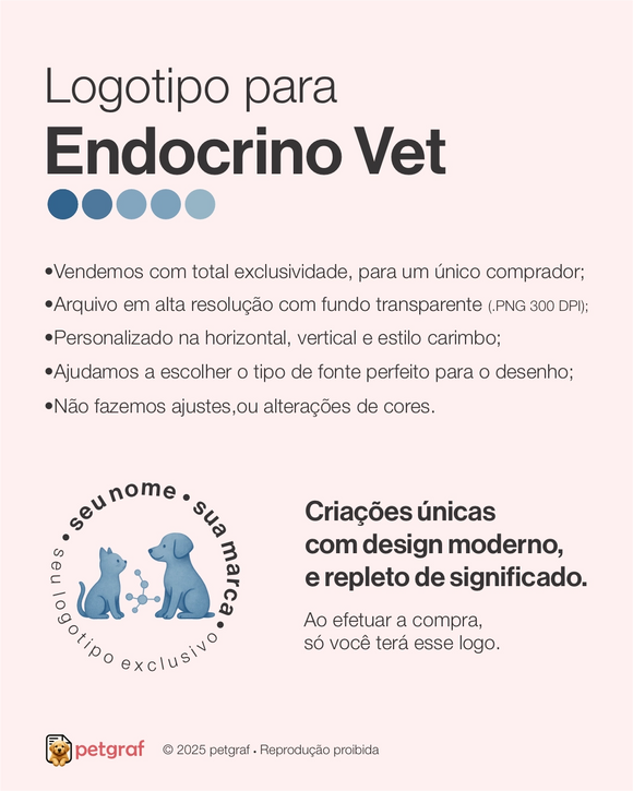Logotipo para endocrinologia veterinária