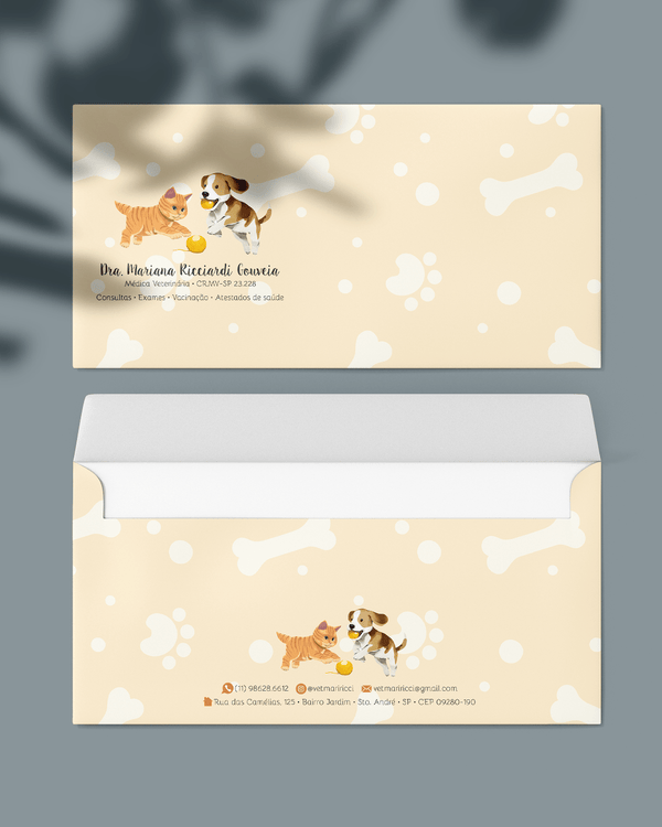 Envelope ofício personalizado veterinario