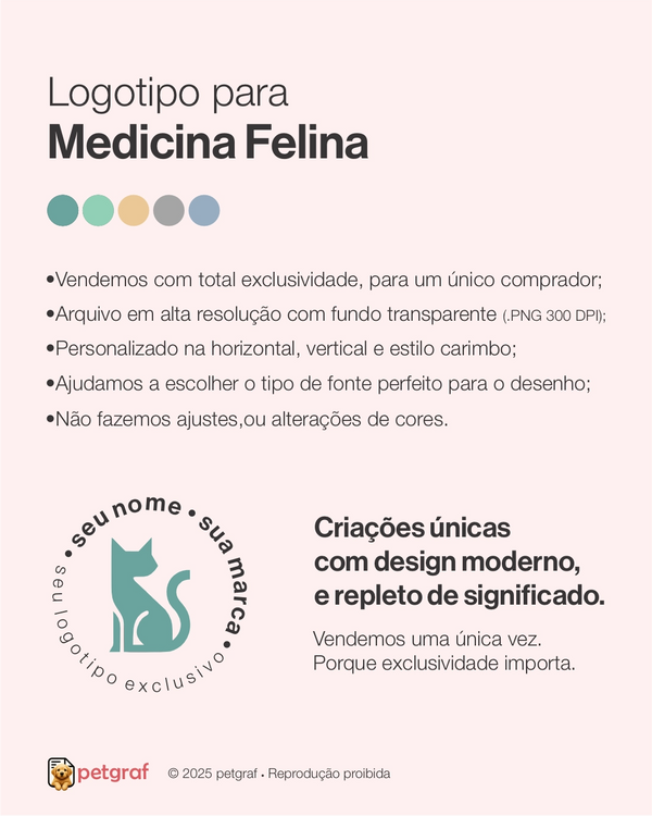 Logotipo para medicina felina