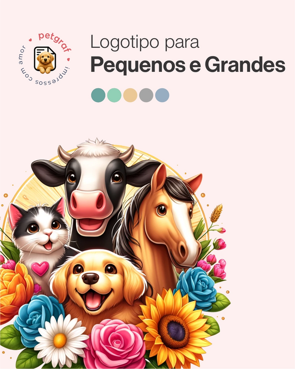 Logotipo para pequenos e grandes animais
