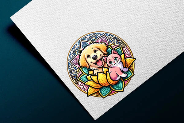Logotipo para medicina veterinária integrativa