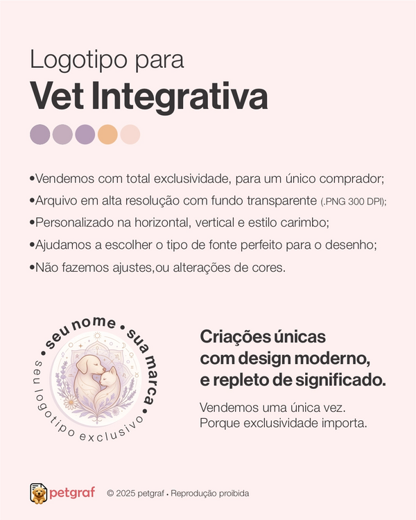 Logotipo para veterinária integrativa