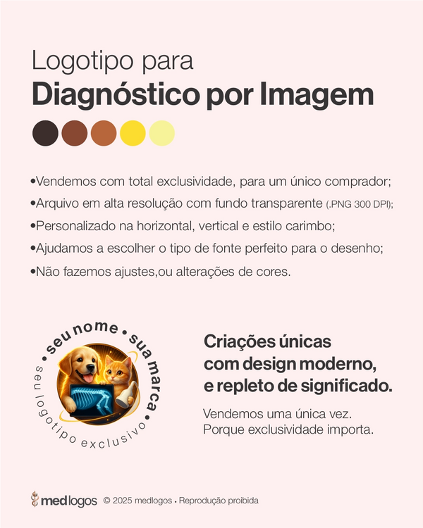 Logotipo para udiagnóstico por imagem veterinário