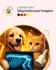 Logotipo para udiagnóstico por imagem veterinário