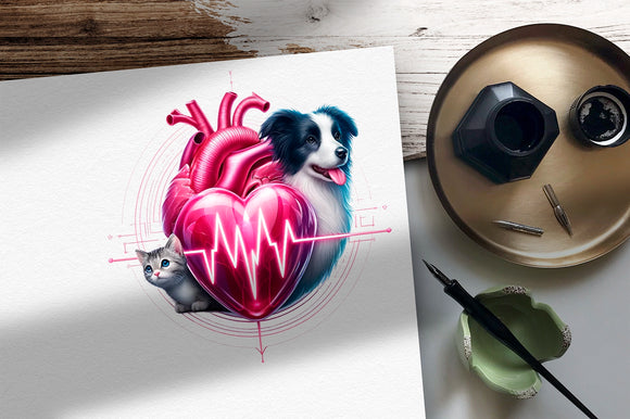Logotipo de cardiologia veterinária