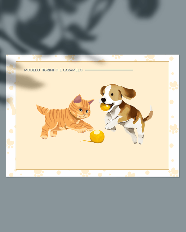 Ímã de geladeira pet shop e veterinário