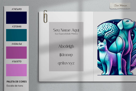 Logotipo para neurologia veterinária
