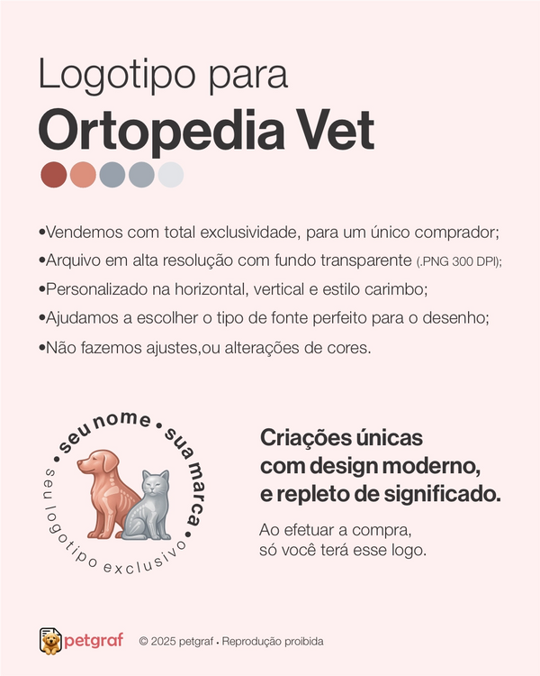 Logotipo para ortopedia veterinária