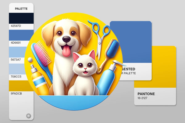 Logotipo para banho e tosa