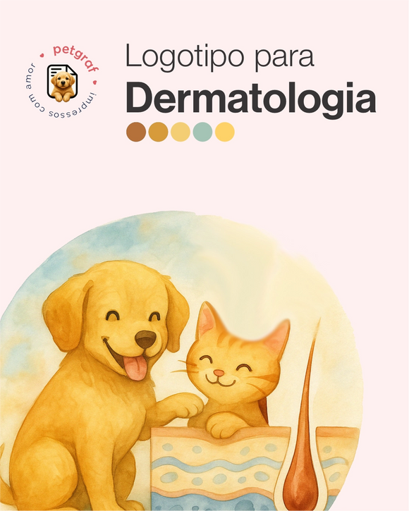 Logotipo para dermatologia veterinária