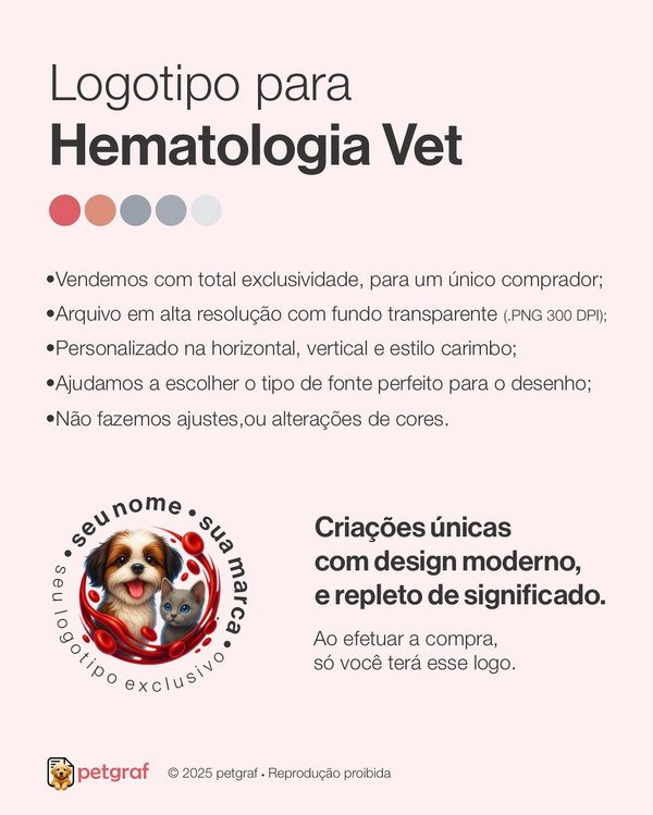 Logotipo para hematologia veterinária