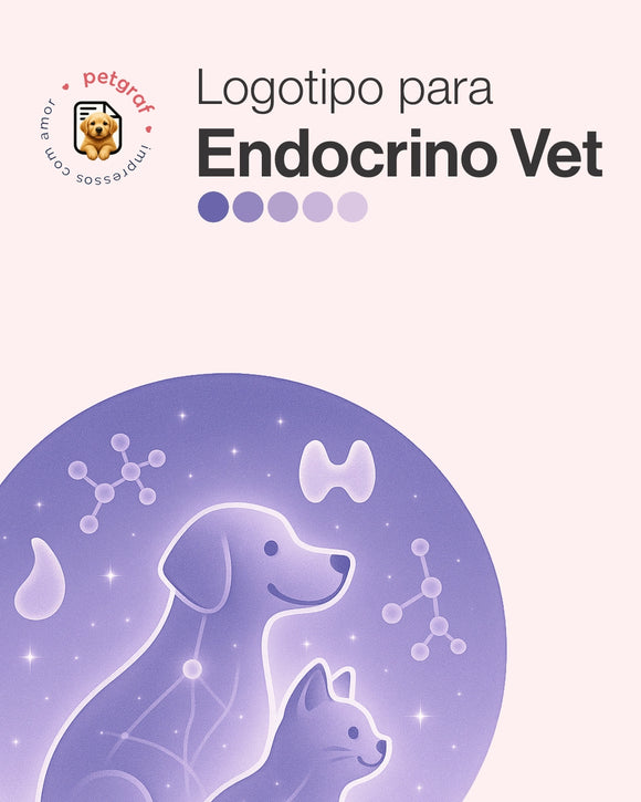 Logotipo para endocrinologia veterinária