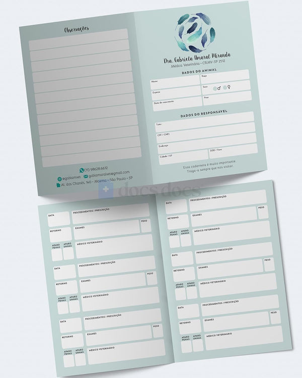 Carteira de acompanhamento para silvestres e exóticos