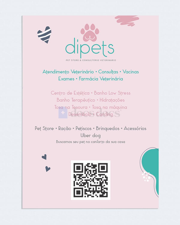 Panfleto para pet shop