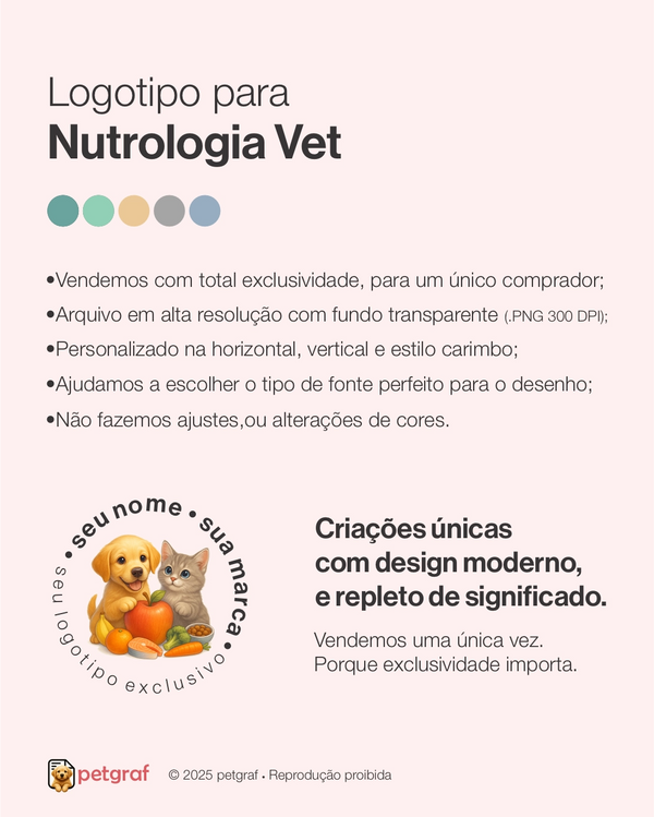 Logotipo para nutrologia veterinária 