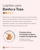 Logotipo para banho e tosa