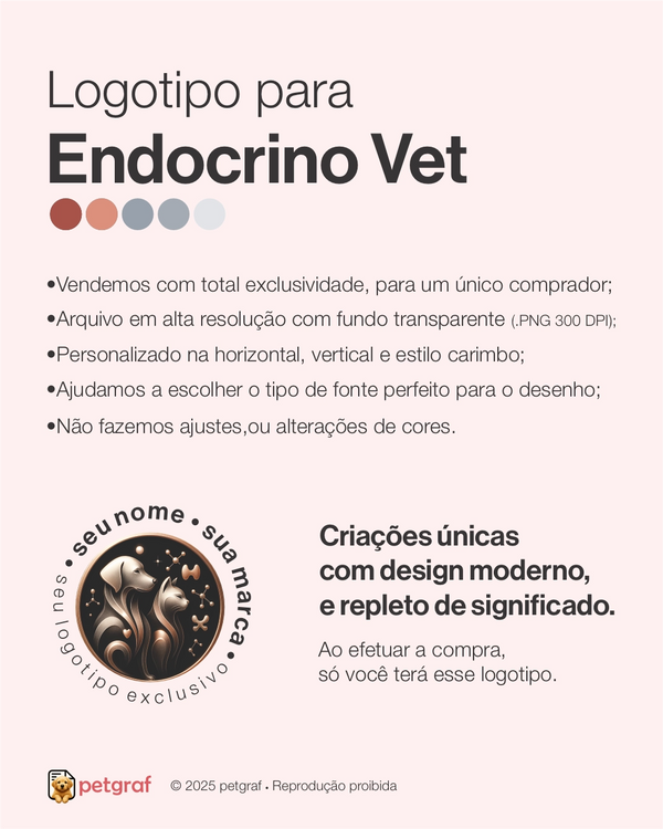 Logotipo para endocrinologia veterinária