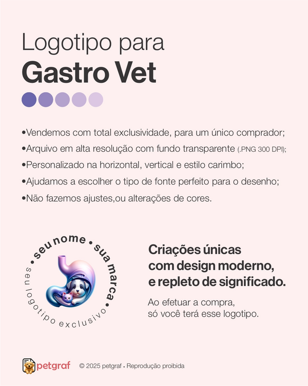 Logotipo para gastroenterologia veterinária